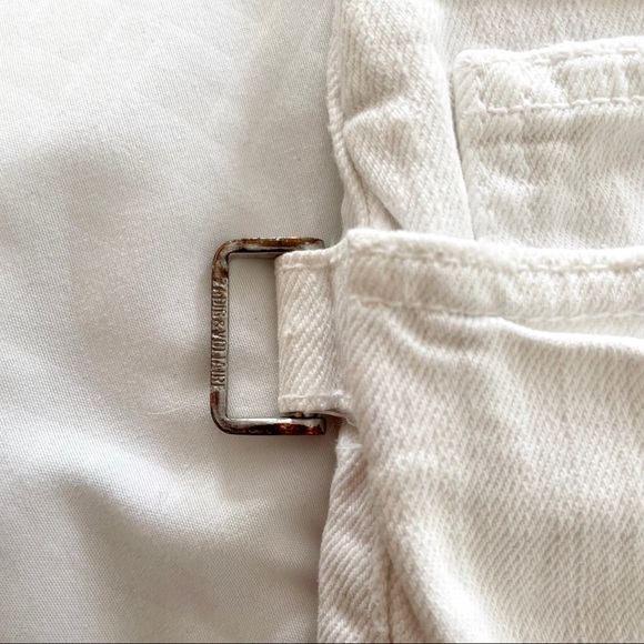 Zadig & Voltaire • primo twill white mini cutoff shorts sz M - Picture 3 of 5